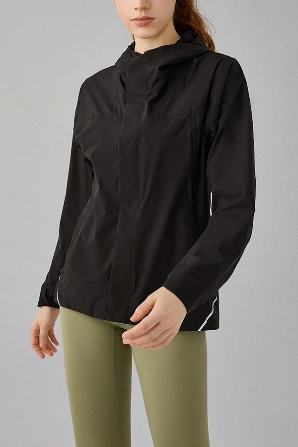 Windproof Fleece Lined Hooded Jacket