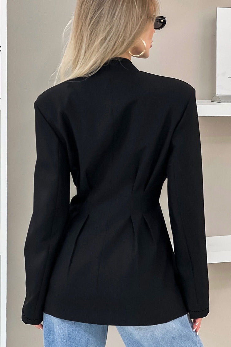 Belted Slim Fit Blazer