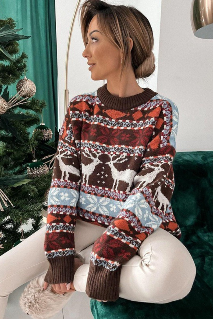 5-Color Block Striped Sweater