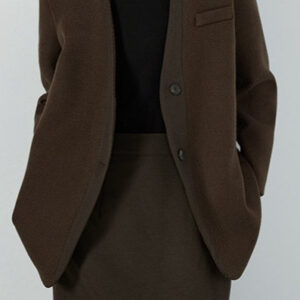 V Neck Single Breasted Blazer
