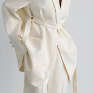 Belted Shoulder Detail Blazer