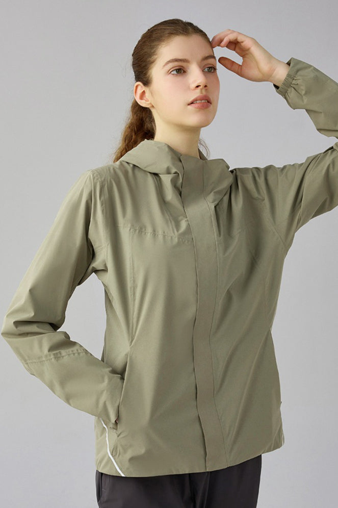 Windproof Fleece Lined Hooded Jacket