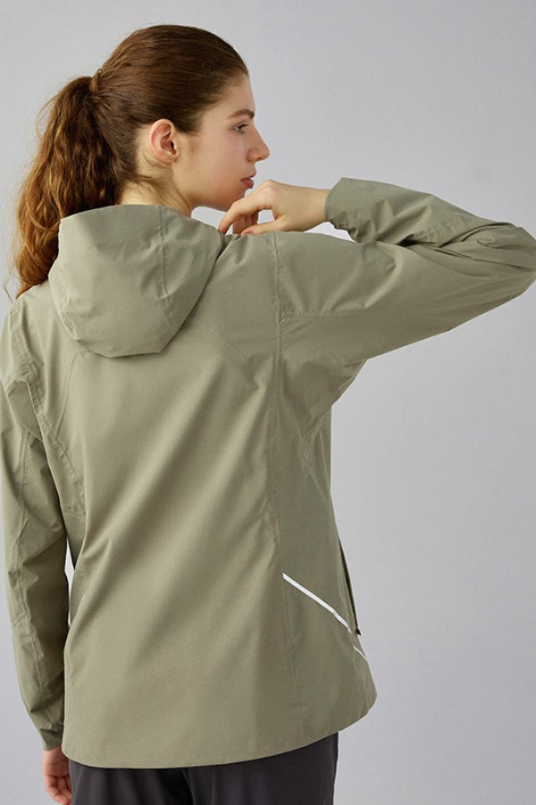Windproof Fleece Lined Hooded Jacket